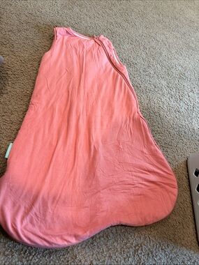 B32 PurComfy Bamboo 1.0 tog Coral Sleeveless Baby Sleep Sack, 6-15 months